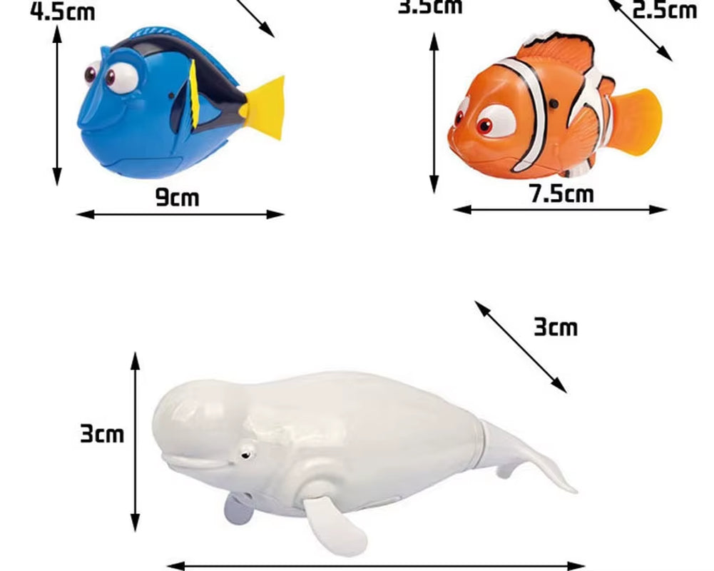 Cat Interactive Electric Fish Toy Water Cat Toy for Indoor Play Swimming Robot Fish Toy for Cat and Dog with LED Light Pet Toys