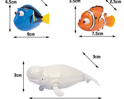 Cat Interactive Electric Fish Toy Water Cat Toy for Indoor Play Swimming Robot Fish Toy for Cat and Dog with LED Light Pet Toys