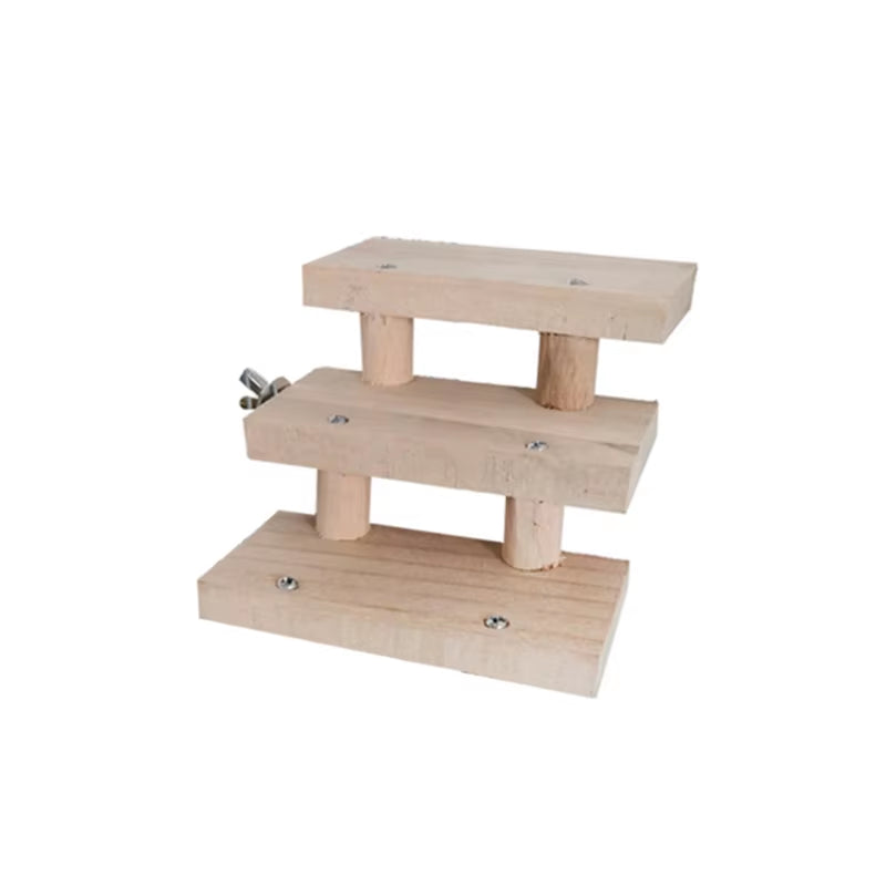 Hamster Ladder Toys 3/4/5/6/7/8 Layers Wood Ladder Bird Parrot Toy Climbing Stairs Pet Toys Gift Pet Cage Accessories