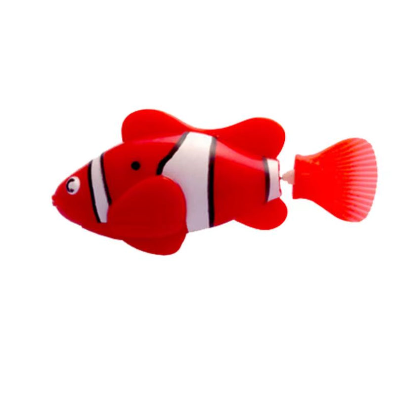 Cat Interactive Electric Fish Toy Water Cat Toy for Indoor Play Swimming Robot Fish Toy for Cat and Dog with LED Light Pet Toys