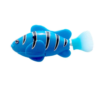 Cat Interactive Electric Fish Toy Water Cat Toy for Indoor Play Swimming Robot Fish Toy for Cat and Dog with LED Light Pet Toys