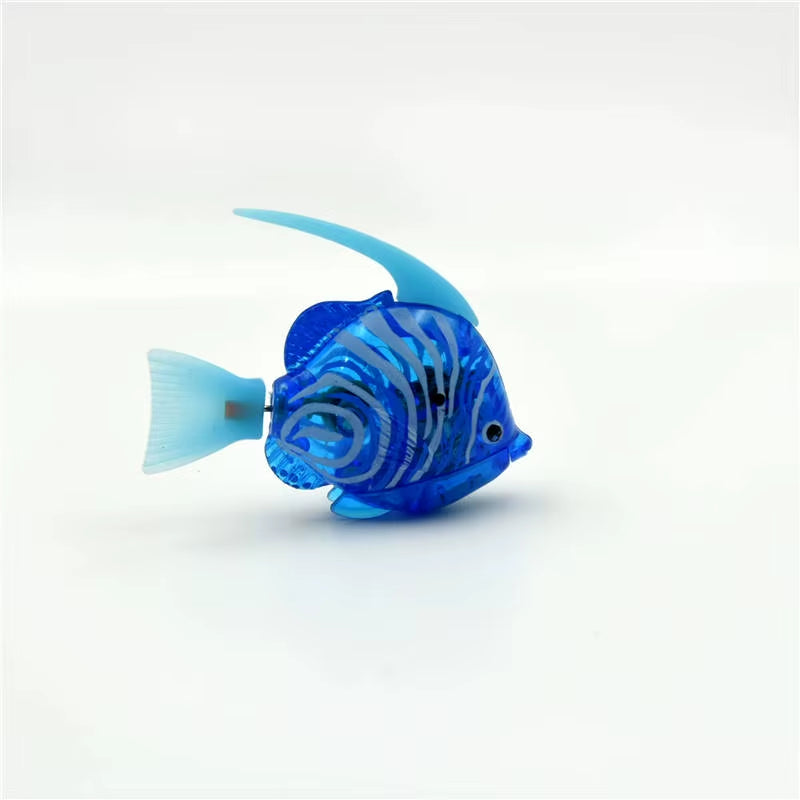 Cat Interactive Electric Fish Toy Water Cat Toy for Indoor Play Swimming Robot Fish Toy for Cat and Dog with LED Light Pet Toys