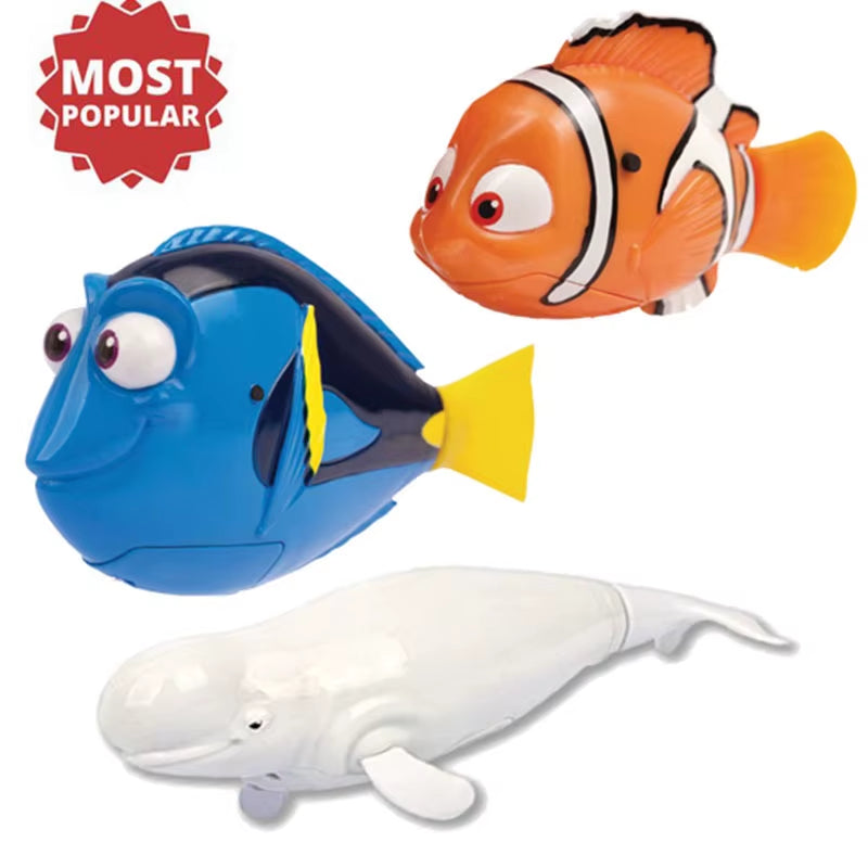 Cat Interactive Electric Fish Toy Water Cat Toy for Indoor Play Swimming Robot Fish Toy for Cat and Dog with LED Light Pet Toys