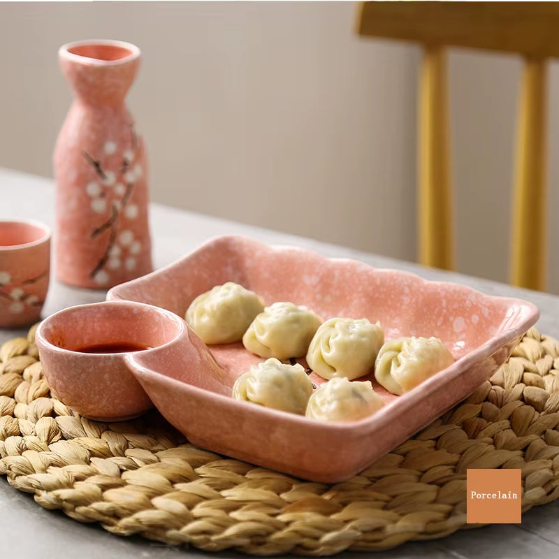 1PC Ceramic Tableware Rice Fruit Salad Noodles Bowl Plates Household Wedding Decoration Dinner Plates Dishes and Plates
