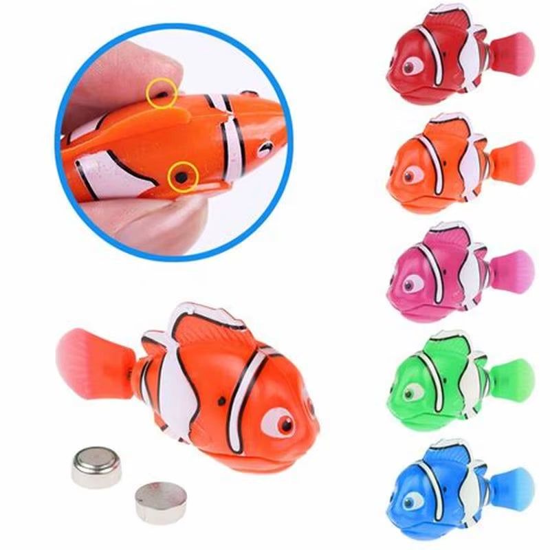 Cat Interactive Electric Fish Toy Water Cat Toy for Indoor Play Swimming Robot Fish Toy for Cat and Dog with LED Light Pet Toys